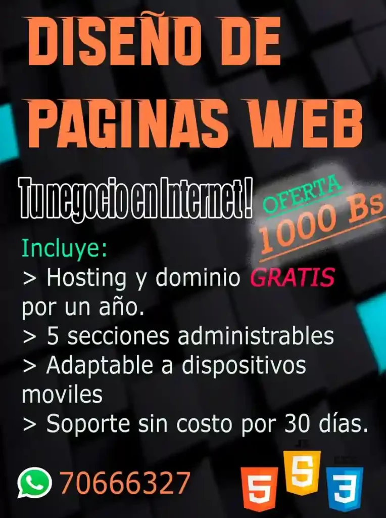 creacion de paginas web en Bolivia