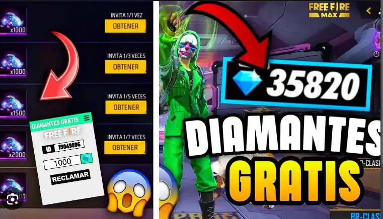 diamantes free fire gratis con id