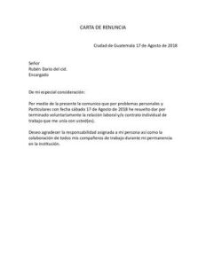 MODELO DE CARTA DE DENUNCIA 2025