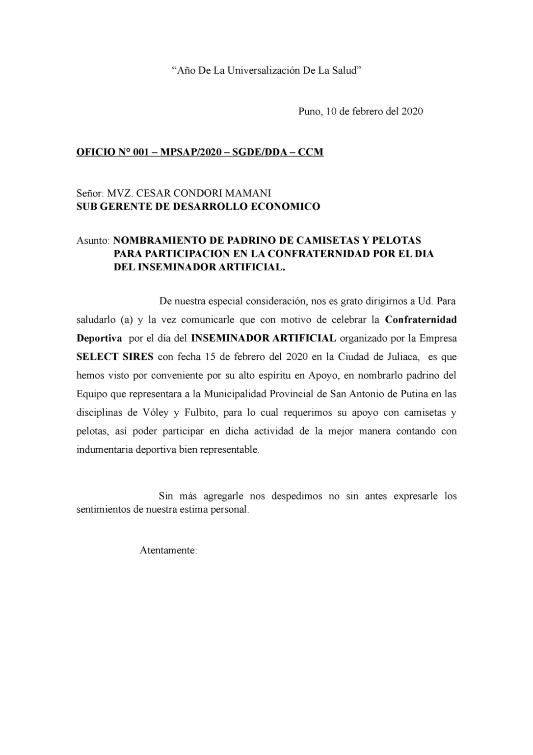 Modelo De Carta De Nombramiento De Padrino 2024