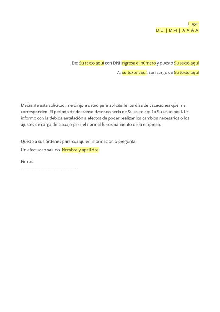 Modelo de carta para uscis 2025