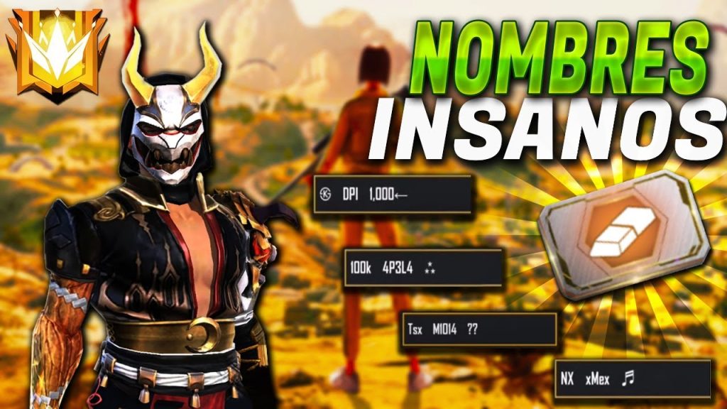 Nombres para Free Fire Insanos que den miedo 2024